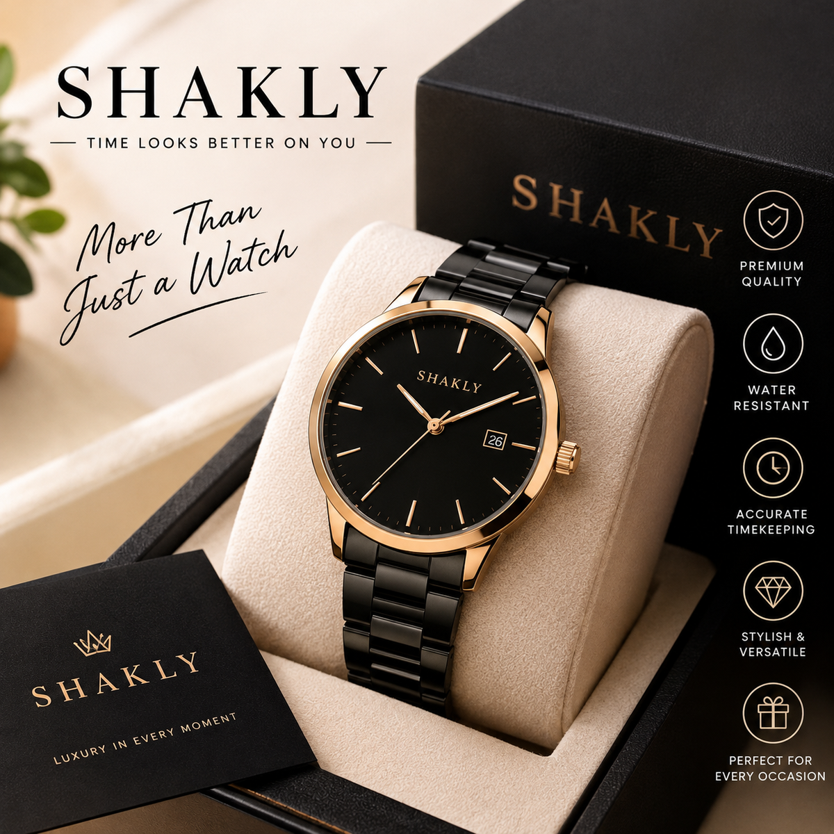 Luxury Style Wrist Watch for Men & Women – Elegant Everyday Fashion Watch